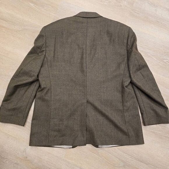 Lauren Ralph Lauren Blazer Men's 44S Brown Notch 100% Wool Formal Office Career - Picture 9 of 9